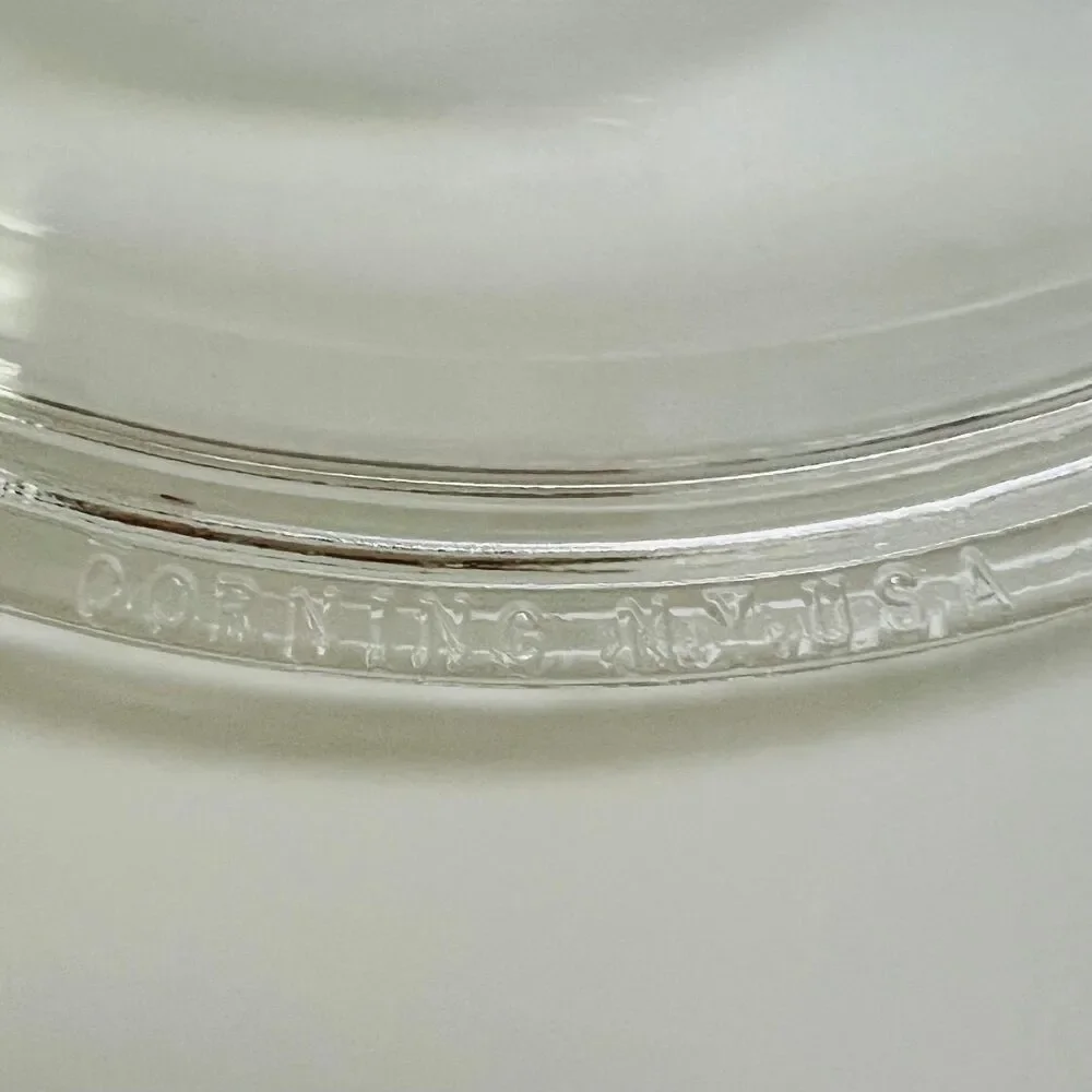 CORNING NY USA Clear Glass 7.75